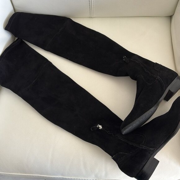 Dolce Vita Neely Over-the-Knee Suede Boots Black 7.5 - Picture 4 of 8